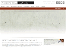 Tablet Screenshot of noveltyhilljanuik.com